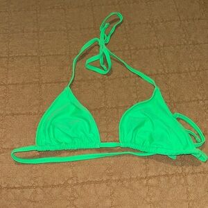 Aerie Bright Green Triangle Bikini Top - WORN TWICE
